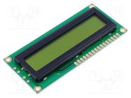 Display: LCD; alphanumeric; STN Positive; 16x1; 80x36x5mm; PIN: 16 DISPLAY ELEKTRONIK