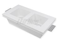 LED line® gypsum downlight GU10 double square VEGA