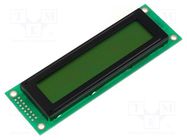 Display: LCD; alphanumeric; STN Positive; 20x2; 37x116x12mm; LED DISPLAY ELEKTRONIK