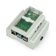 Case for Raspberry Pi 4B for DIN rail - Multicomp Pro - gray