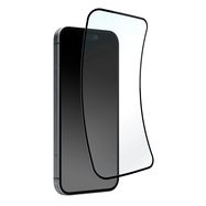 Puro Flexible Glass D3O Hybrid Glass with Black Frame for iPhone 16 Pro, Puro