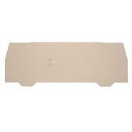 Partition plate (terminal), Intermediate plate, 105.8 mm x 38.35 mm, dark beige Weidmuller