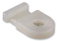 CABLE TIE MOUNT, WHITE, SCREW, PK100