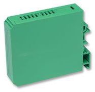 ENCLOSURE, DIN RAIL, PA 6.6, GREEN