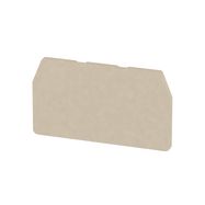 Partition plate (terminal), End and intermediate plate, 51.5 mm x 28.9 mm, dark beige Weidmuller