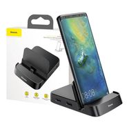 Baseus Mate USB Type-C Hub Desktop Docking Station Stand for Mobile Phone, Baseus