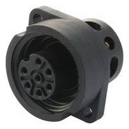 SOCKET, RECEPTACLE, 6WAY+PE