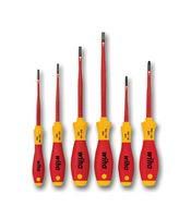 SCREWDRIVER, VDE, SET, 6-PC, SL, PH