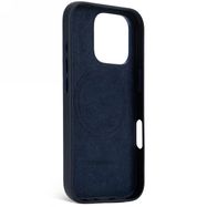 Decoded Leather Backcover MagSafe case for iPhone 16 Pro - navy blue, Decoded