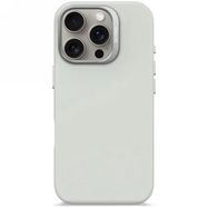 Decoded AntiMicrobial Silicone Backcover with MagSafe for iPhone 16 Pro - Gray, Decoded