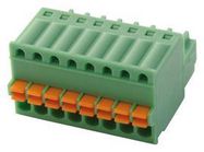 TERMINAL BLOCK, PLUGGABLE, 8POS, 20AWG