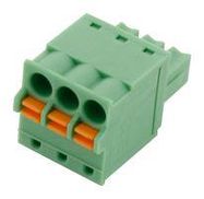 TERMINAL BLOCK, PLUGGABLE, 3POS, 16AWG