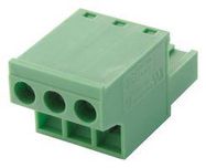 TERMINAL BLOCK, PLUGGABLE, 3POS, 12AWG