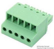 TERMINAL BLOCK, PLUGGABLE, 5POS, 16AWG