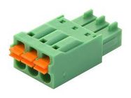 TERMINAL BLOCK, PLUGGABLE, 3POS, 16AWG