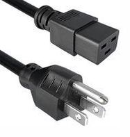 POWER CORD, NEMA 5-15P-IEC C19, 98"