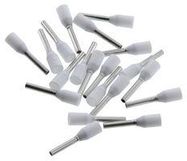 TERMINAL, FERRULE, 18WG, CRIMP, WHITE