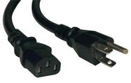 POWER CORD, NEMA 5-15P/IEC C13, 2FT, 13A