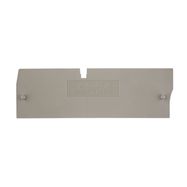 Partition plate (terminal), End and intermediate plate, 85.35 mm x 27 mm, dark beige Weidmuller