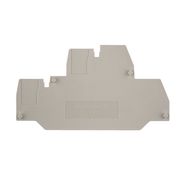 Partition plate (terminal), End and intermediate plate, 80.5 mm x 44.66 mm, dark beige Weidmuller