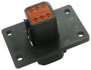 RECEPT, FLANGE, THIN WALL, 6WAY, PIN