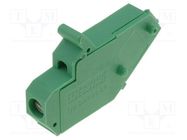 PCB terminal block; angled; 5mm; ways: 1; on PCBs; 2.5mm2; terminal 