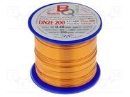 Coil wire; double coated enamelled; 0.4mm; 0.25kg; -65÷200°C BQ CABLE