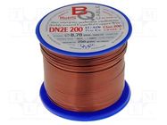 Coil wire; double coated enamelled; 0.7mm; 0.25kg; -65÷200°C BQ CABLE