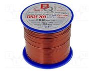 Coil wire; double coated enamelled; 0.8mm; 0.25kg; -65÷200°C BQ CABLE