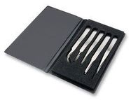 TWEEZERS SET, TITANIUM, 5PCS