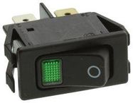 ROCKER SWITCH, GREEN, DP 150