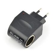 Voltage adapter with cigarette lighter socket - 230V/12V 1A