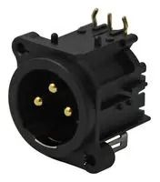CONN, XLR AUDIO, PLUG, 3POS, PCB