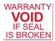 LABELS,WARRANTY VOID,480 QTY, PK480