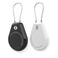 Apple AirTag Case Waterproof with Steel Cable - Black + White (2 pieces), Hurtel