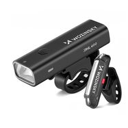 Wozinsky WSBLB2 Front (400 lm) and Rear USB-C Bike Light Set - Black, Wozinsky