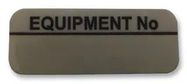 LABEL, EQUIPMENT NO, PK100