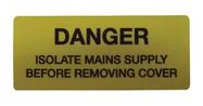 PRE PRINTED LABEL, VINYL, DANGER, PK40