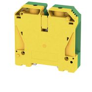 PE terminal, Screw connection, 95 mm², 1000 V, Number of connections: 2, Number of levels: 1, Green/yellow Weidmuller