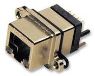 RECEPT, RJ45, R/A, Y/R, CAT5E, 1PORT