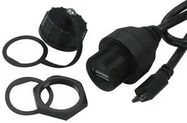 ADAPTOR, MICRO USB PLUG/USB A PANEL RCPT