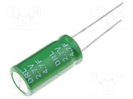 Supercapacitor; THT; 4.7F; 2.7VDC; ±20%; Body dim: Ø10x20mm; EDLC SAMXON