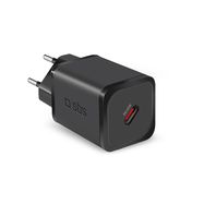 SBS TETRGAN1C45W 45W GaN USB-C Wall Charger with Power Delivery - Black, SBS