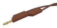 TEST LEAD, BROWN, 2M, 60V, 32A