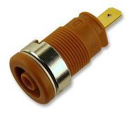 SOCKET, 4MM, SAFETY, BROWN, MVL S