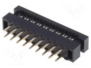 Connector: IDC; PIN: 18; THT; for ribbon cable; 2mm; 2x9; 1mm CONNFLY