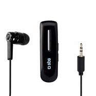 SBS TECLIPHEADSETBTK Wireless Earphone with Clip - Black, SBS