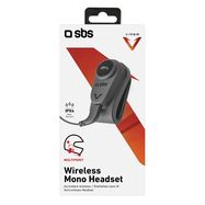 SBS TEEARSETMONOMOTOBTK mono wireless headset for motorcycle helmet - black, SBS