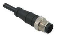 CIRCULAR CABLE ASSY, 8 WAY, 1M, BLACK