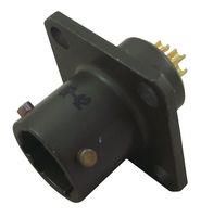 RECEPTACLE, SQ. FLANGE, 10-6, PIN